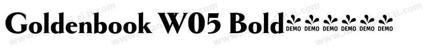 Goldenbook W05 Bold字体转换